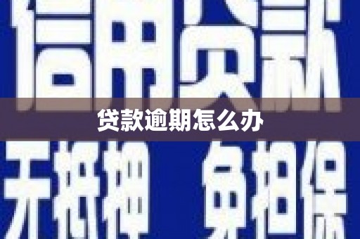 广安贷款逾期怎么办