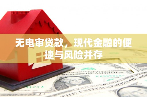 广安无电审贷款，现代金融的便捷与风险并存