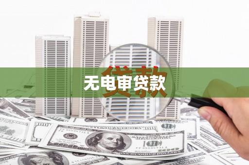 广安无电审贷款