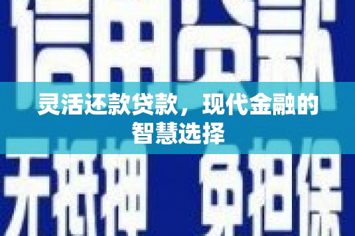 广安灵活还款贷款，现代金融的智慧选择