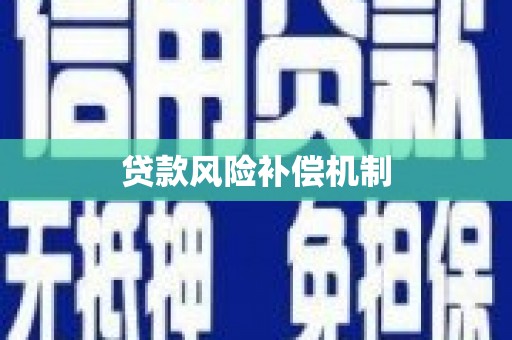 广安贷款风险补偿机制