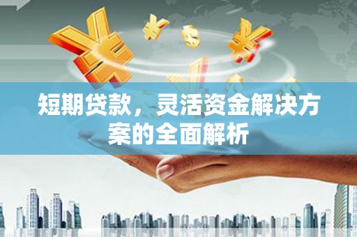广安短期贷款，灵活资金解决方案的全面解析