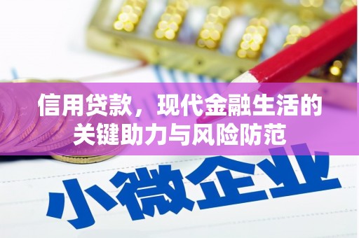 广安信用贷款，现代金融生活的关键助力与风险防范