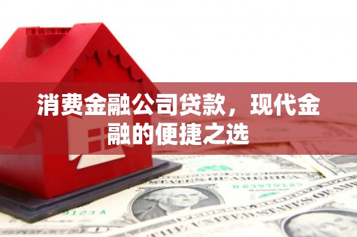 广安消费金融公司贷款，现代金融的便捷之选