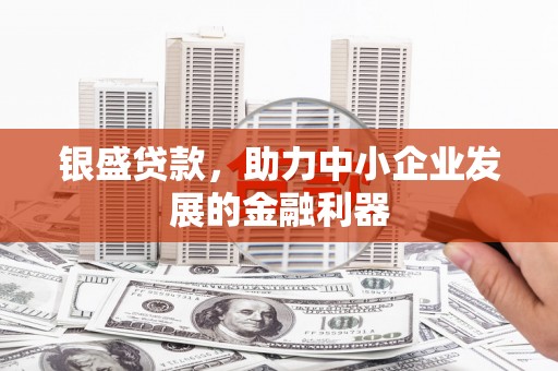 广安银盛贷款，助力中小企业发展的金融利器