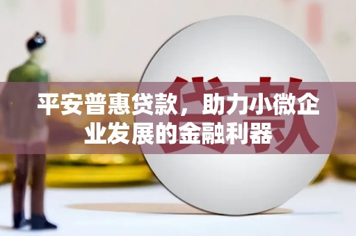 广安平安普惠贷款，助力小微企业发展的金融利器