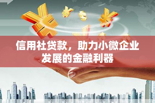 广安信用社贷款，助力小微企业发展的金融利器