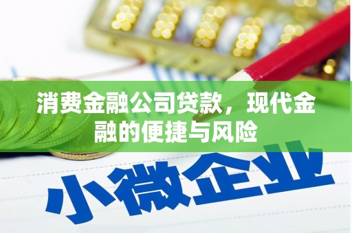 广安消费金融公司贷款，现代金融的便捷与风险